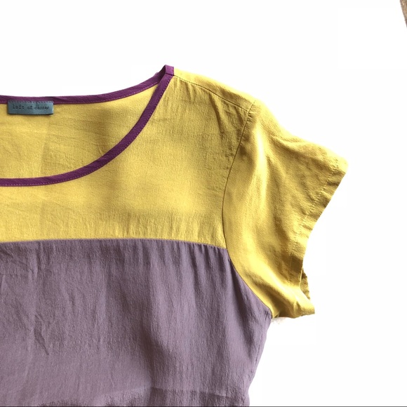 Anthropologie Left of Center Color-block Tee - Picture 1 of 5